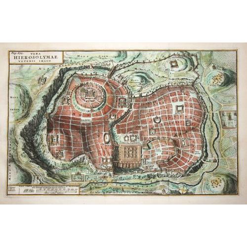 Old map image download for Vera Hierosolymae Veteris Imago
