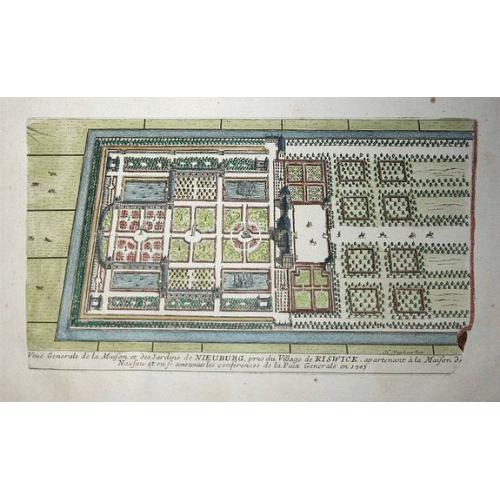 Old map image download for Vueu Generale de la Maison..