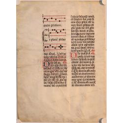 Image download for Leaf from a manuscript breviary on vellum.