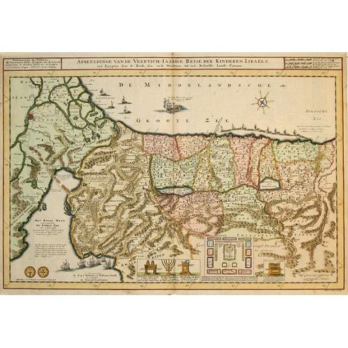 Old map image download for Afbeeldinge van de Veertich-Iaarige Reyse der Kinderen Israels