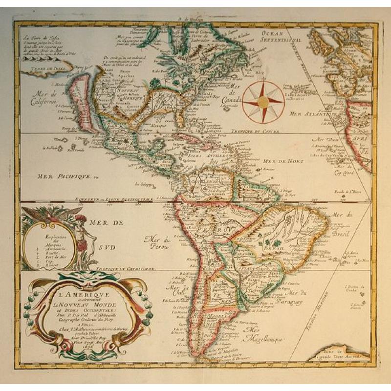 L' Amerique autrement le Nouveau Monde et Indes Occidentales