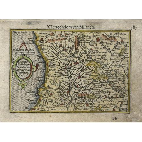 Old map image download for Ducatus Mediolanen