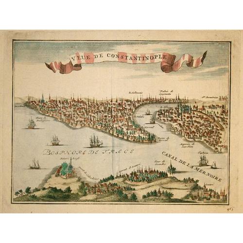 Old map image download for Veue de Constantinople