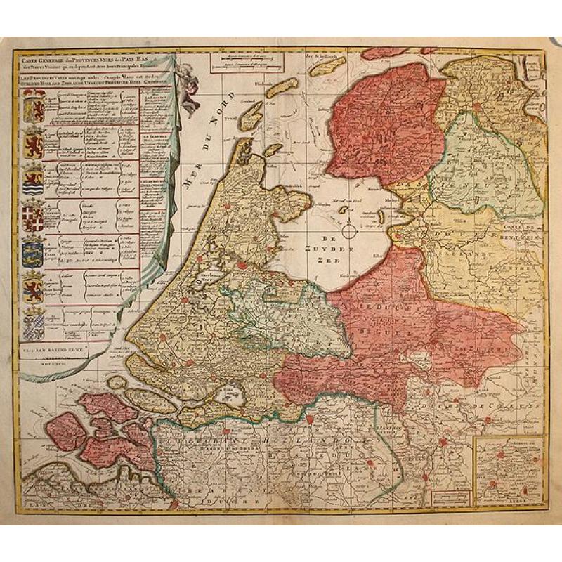 Carte generale des provinces Unies des Pais Bas.