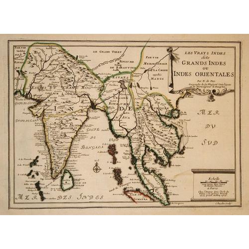 Old map image download for Les Vrays Indes dits Grands Indes ou Indes Orientales