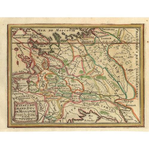 Old map image download for Estats du Grand Duc de Moscovie.