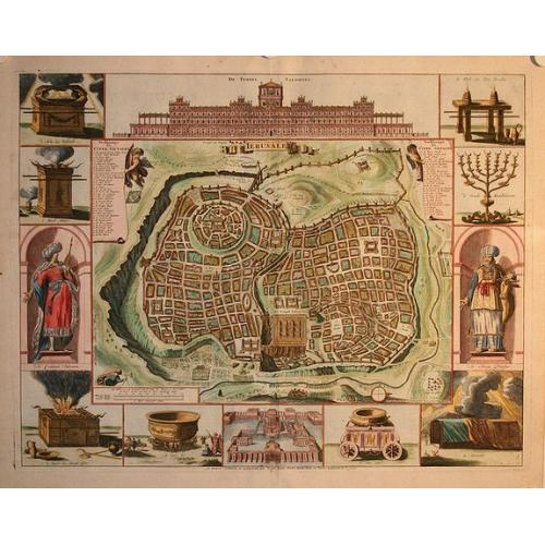 Old map image download for Jerusalem