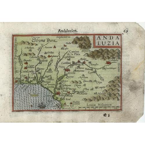 Old map image download for Andaluzia