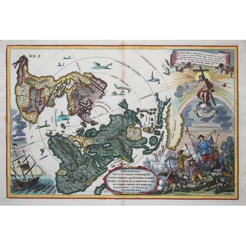 Old map image download for Repraesentatio Totius Orbis Terraquei Cuius Partes..