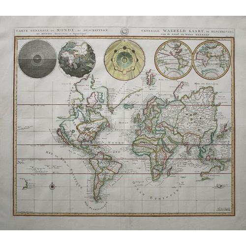 Old map image download for Carte Generale du Monde, ou Description du Monde Terrestre & Aquatique