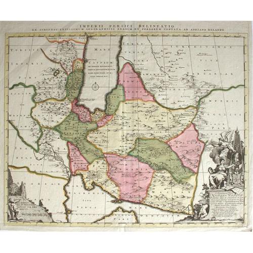 Old map image download for Imperii Persici Delineatio ex Scriptis Potissimum Geographicis Arabum et Persarum Tentata ab Adriano Relando.