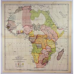 A Map of Africa Showing the Boundaries Settled by International Treaties & Agreements.