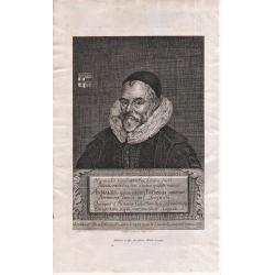 Portrait of: William Camden from Britannia. 