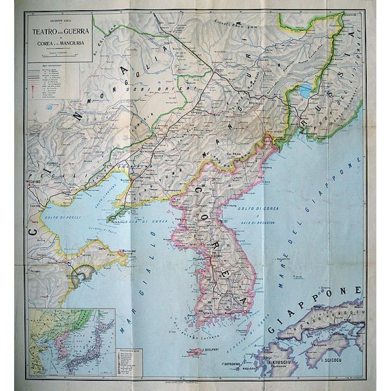 Teatro della Guerra in Corea e in Manciuria (The War in Korea and Manchuria). 
