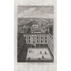 St. Thomas's Hospital (together wit) Christ's Hospital. (2 engravings)