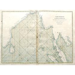 Carte Réduite du Golfe de Bengale, depuis L'isle de Ceyland jusqu'au Golfe de Siam avec la partie Septentrionale du Détroit de Malac.