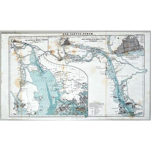 Old map image download for Der Canton-Strom, meistens nach den Englischen Aufnahmen von 1840-1857.