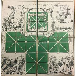 The Crimean war's (1853-1856) set: map, game's board and 10 humorous prints.