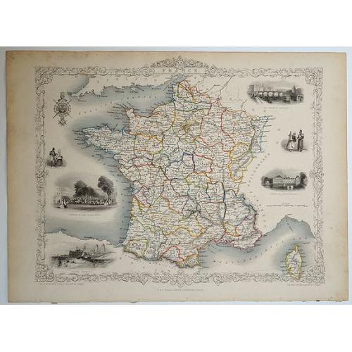 Old map image download for France.