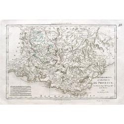 Départements et districts de Provence.