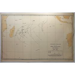 Cyclone tracks in the South Indian Ocean, December 1848-1885.