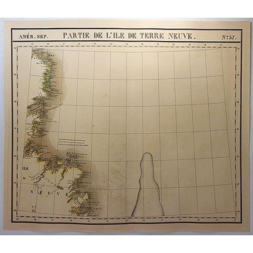 Old map image download for Partie de L'Ile de Terre Neuve. No. 37
