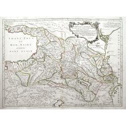 Carte de la Géorgie &c des pays situés entre la Mer Noire et la mer Caspienne.