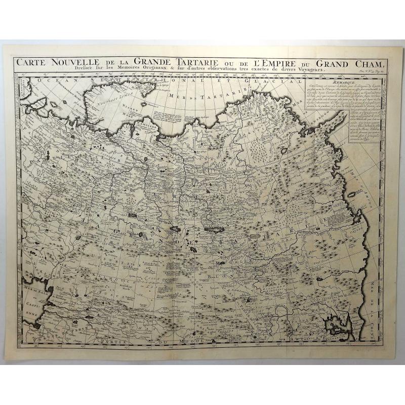 Carte Nouvelle de la Grande Tartarie ou de L'Empire du Grand Cham. . .