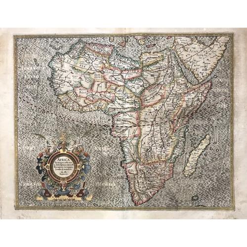 Old map image download for Africa ex magna orbis terre descriptione Gerardi Mercator.