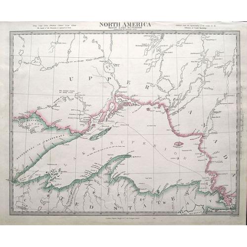 Old map image download for North America Sheet IV Lake Superior.