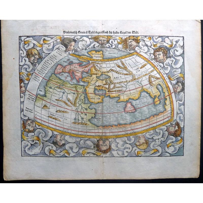 Ptolemaisch general tafel, begreiffend die halbe Kugel der Welt.