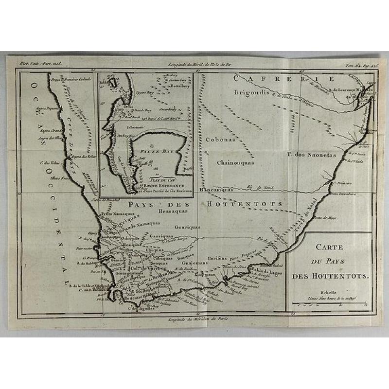 Carte du Pays des Hottentots.