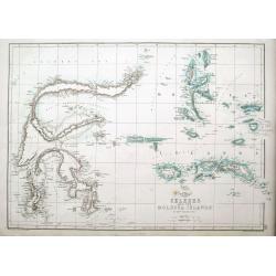 Celebes and the Molucca Islands.