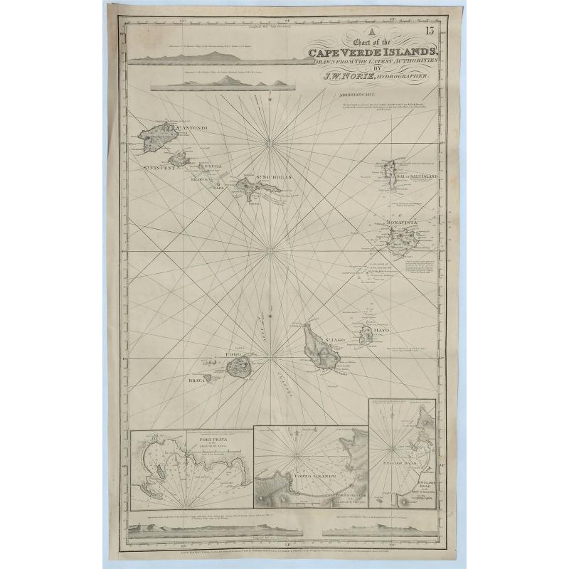 A Chart of the Cape Verde Islands, Drawn from the Latest Authorities by J.W. Norie, Hydrogrpher.