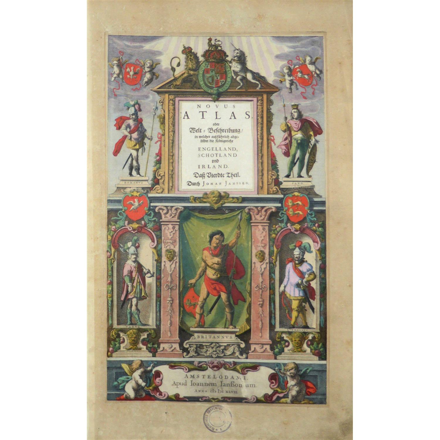 [Title page]. Novus Atlas...Engelland, Schotland and Irland.
