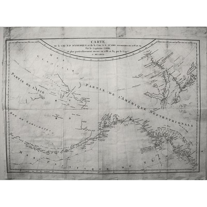 Carte de la Cote N.O. d'Amerique et de la Cote N. E. d'Asie. . .