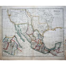 Mexico. By J. Arrowsmith. Mexico, Shewing the connection with the Ports of Acapulco, Vera Cruz, & Tampico; on double the scale of the Map.