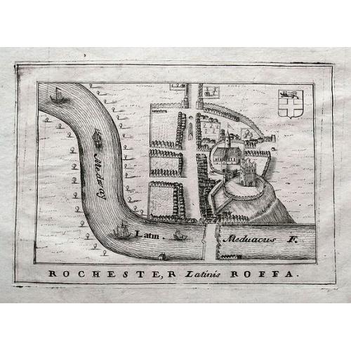 Old map image download for Rochester Latinis Roffa.