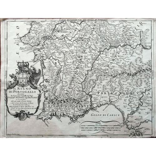 Old map image download for Il Regno di Portogallo descritto da Giamcomo Cantelli da Vignola...