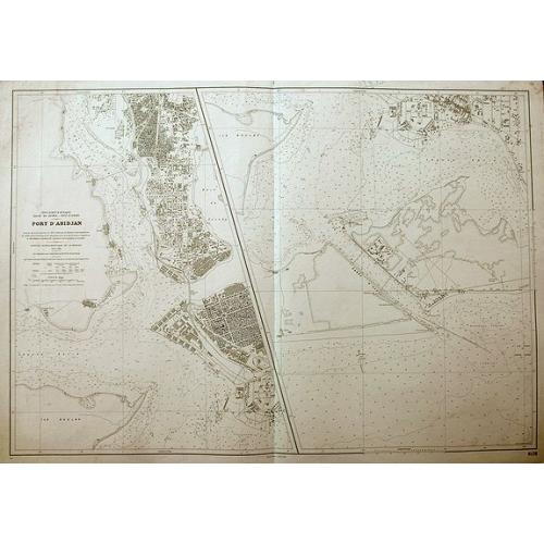 Old map image download for Port d'Abidjan.