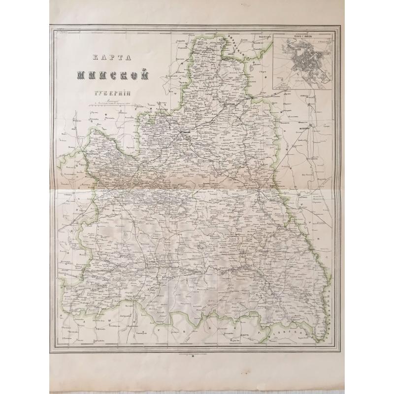 Map of Minsk gubernia.