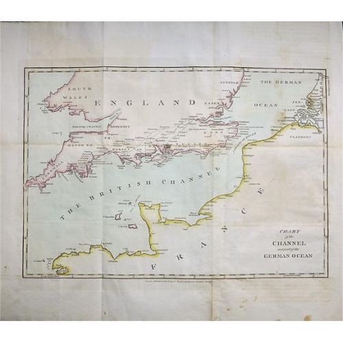 Old map image download for Chart of the Channel and part of the German Ocean. 
