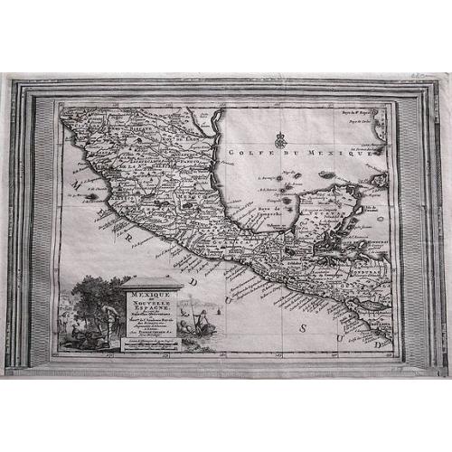 Old map image download for Mexique ou Nouvelle Espagne. . .