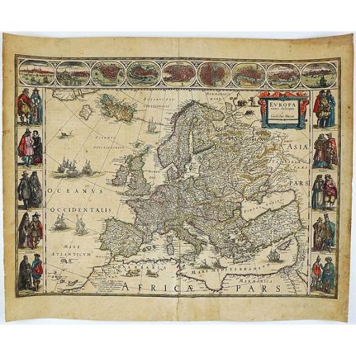Old map image download for Europa recens descripta a Guilielmo Blaeuw.