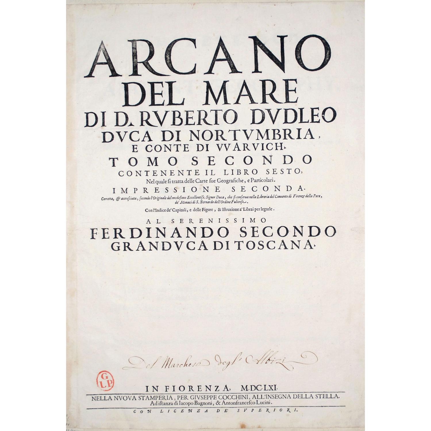 [Title page] ARCANO DEL MARE