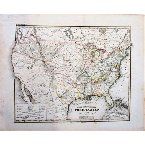 Nord-Americanische Freistaaten (shows Republic of Texas).