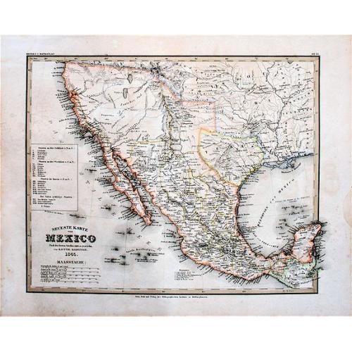 Old map image download for Neueste Karte von Mexico Nach den Besten Quellen . . . (shows Republic of Texas)