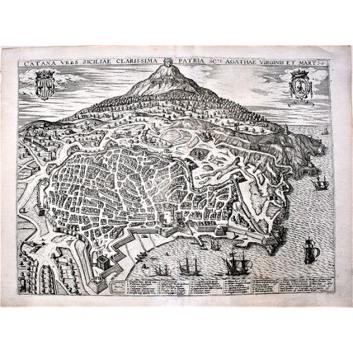 Catana urbs Siciliae clarissima patria sc.te Agathae virgin. . .