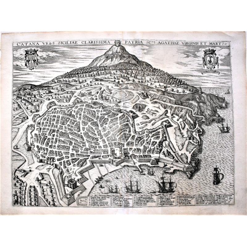 Catana urbs Siciliae clarissima patria sc.te Agathae virgin. . .