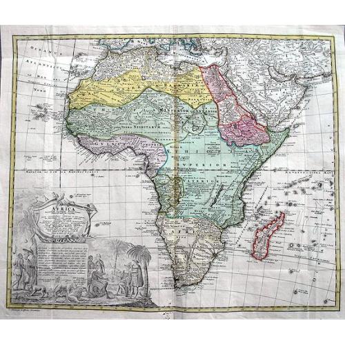 Old map image download for Africa secundum legitimas Projectionis...
